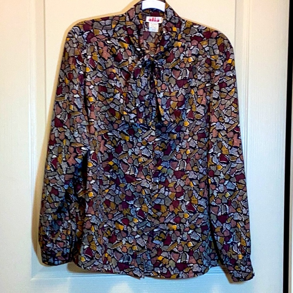 Alia Mosaic Patterned Blouse